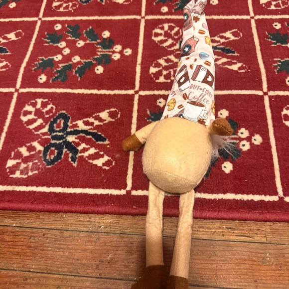 Whimsical Gnome with Coffee-Themed Hat “but first coffee” - Picture 2 of 5